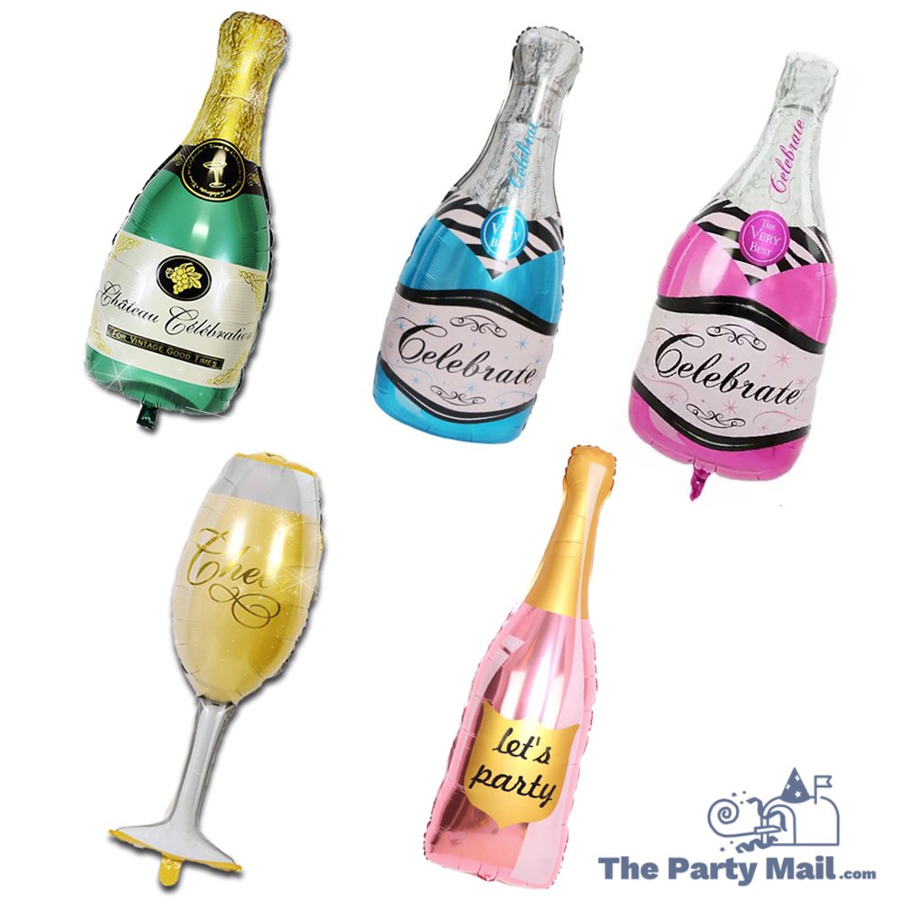 Champagne Bottle / Wine Bottle Foil Balloon