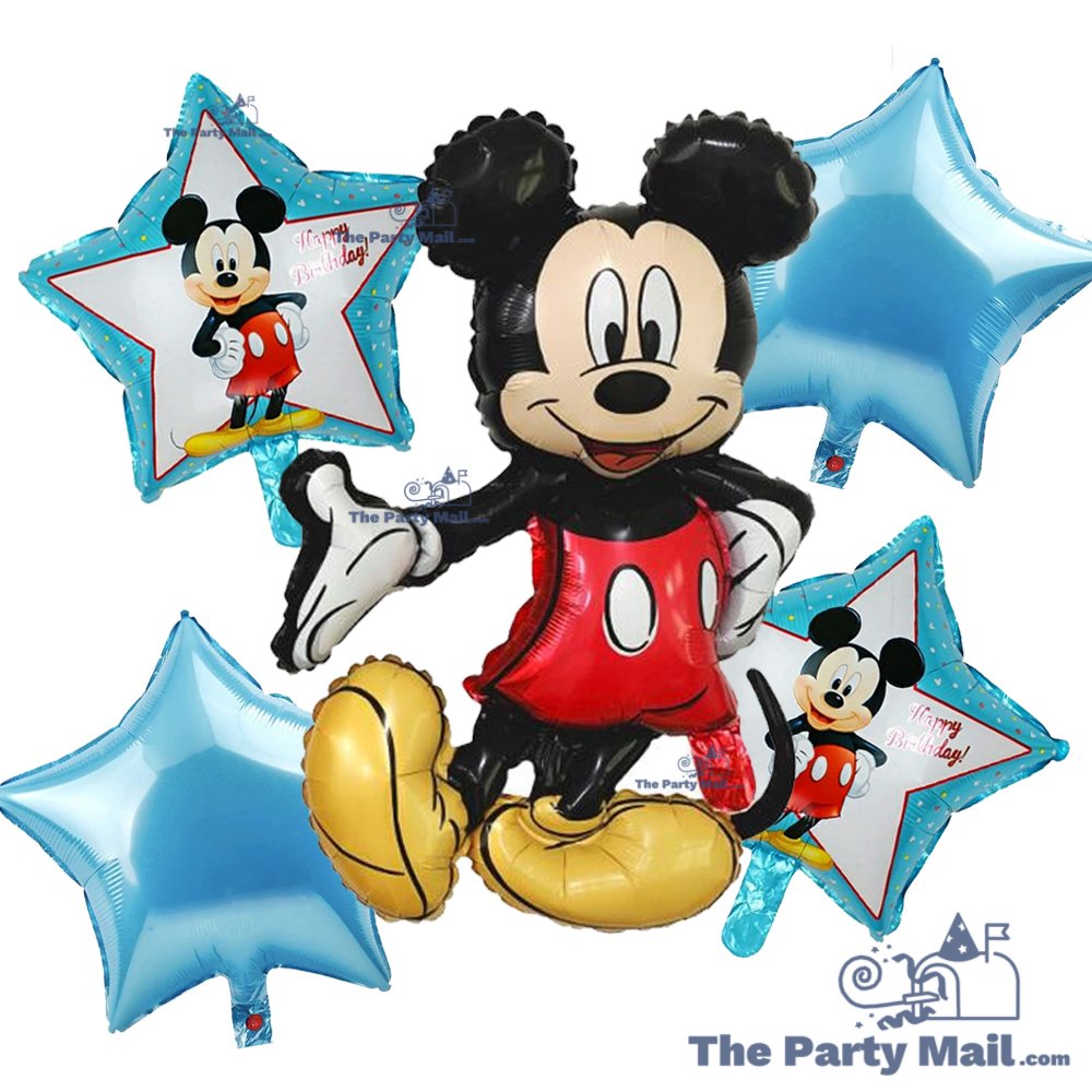 5Pcs Mickey Mouse Balloon Pack